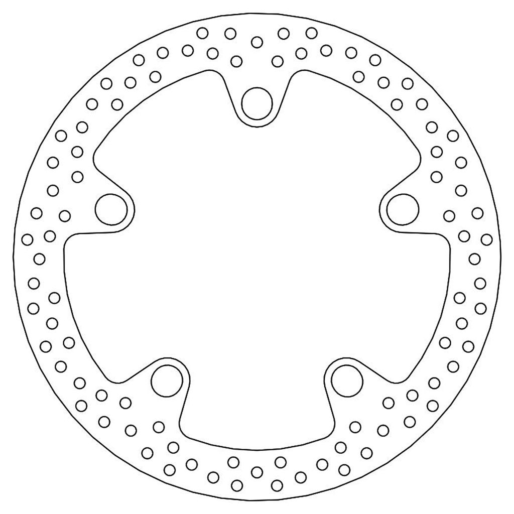 Moto-Master Bremsscheibe Halo vorn starr mit ABE