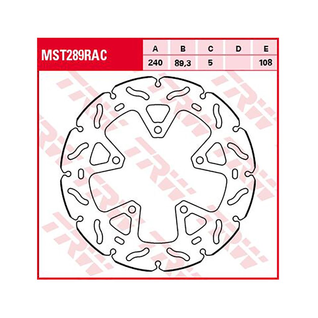 TRW Bremsscheibe MST289RAC