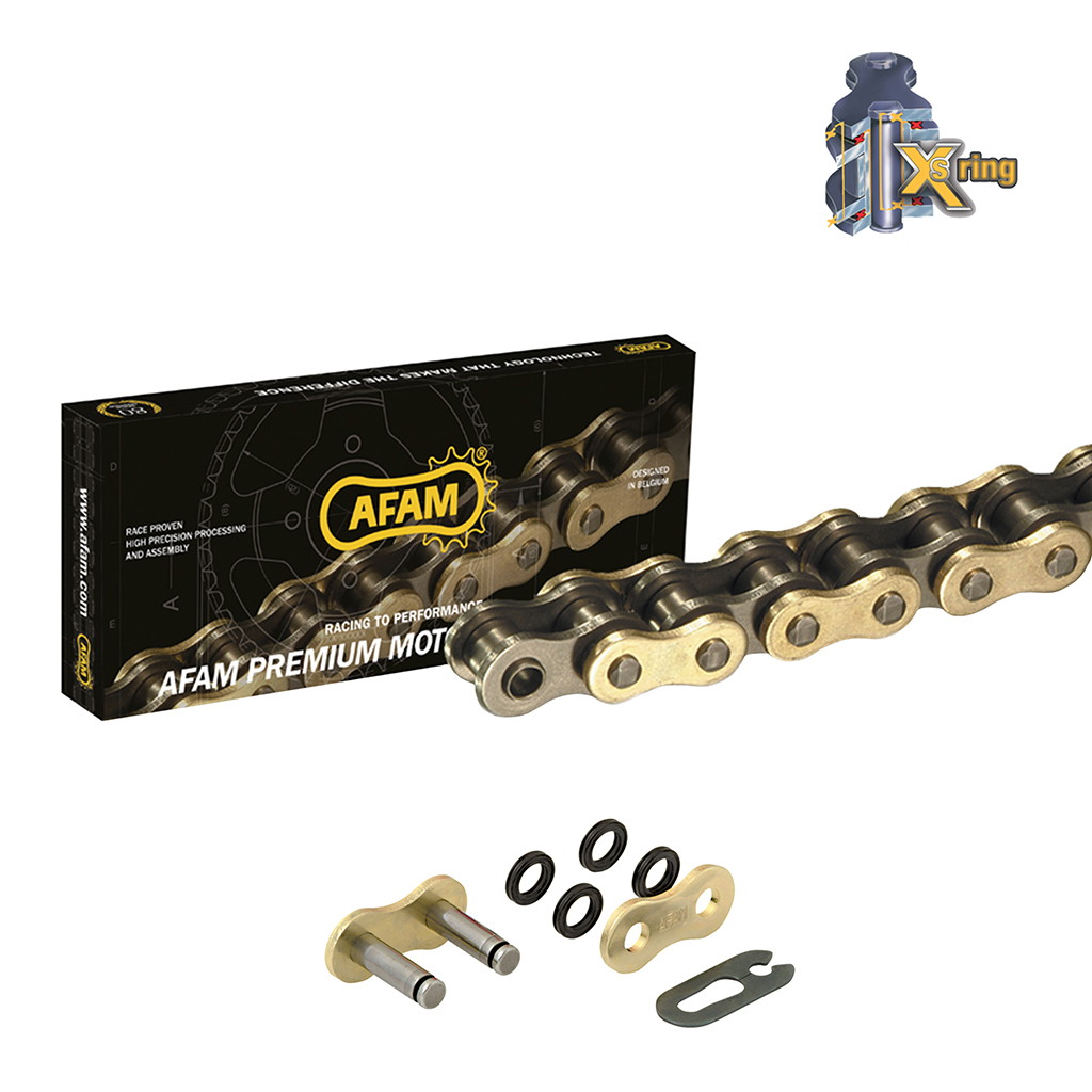 AFAM Kette 428 XMR-G Xs-Ring 114 m. Clip Schloss