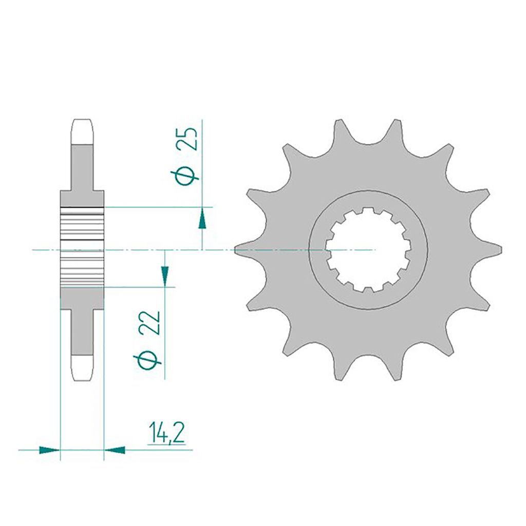 Esjot Ritzel 24602-14 #525 14 Zähne
