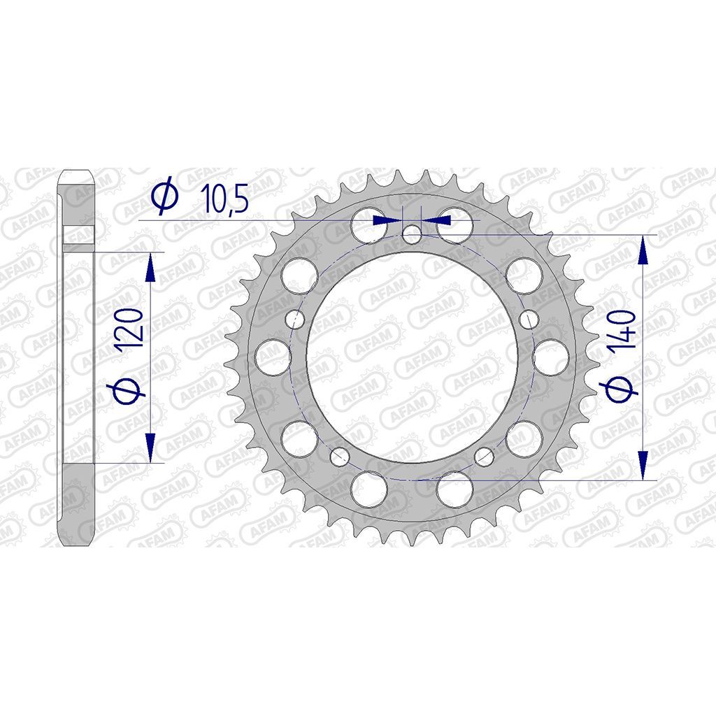 Esjot Kettenrad 87603-40 ALU #530 40 Zähne