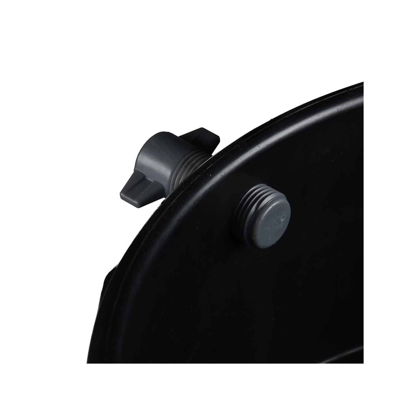 Grit Guard Dolly Wascheimer-Rolletwagen zwart