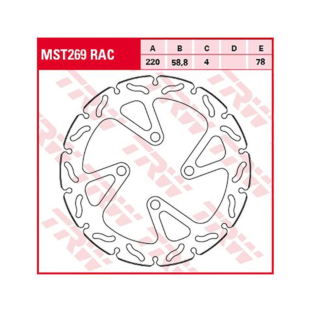 TRW Bremsscheibe MST269RAC