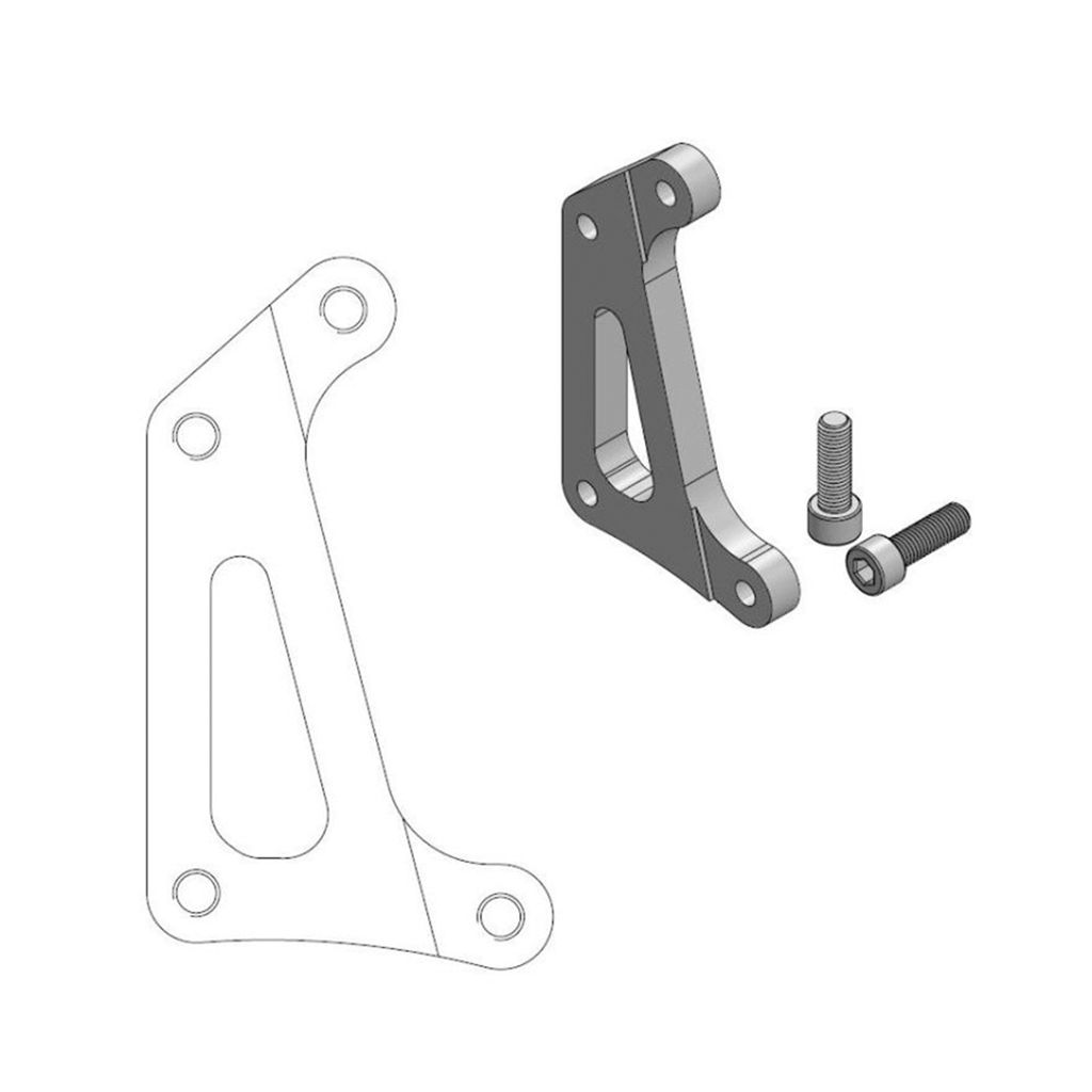 Moto-Master Bremssattel-Adapter Supermoto Racing Adapter 320 mm Ø