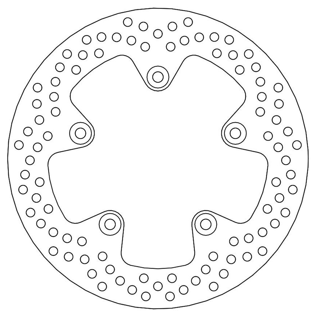 Moto-Master Bremsscheibe Halo hinten starr mit ABE