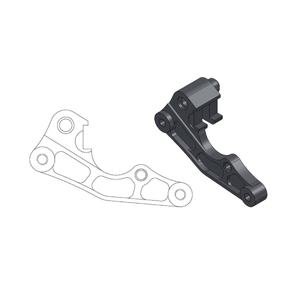 Moto-Master Bremssattel-Adapter Oversize MX 270 mm Ø
