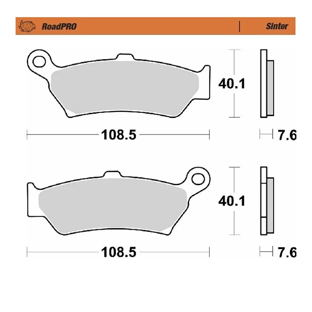 Moto-Master Bremsbelag RoadPRO Sinter hinten