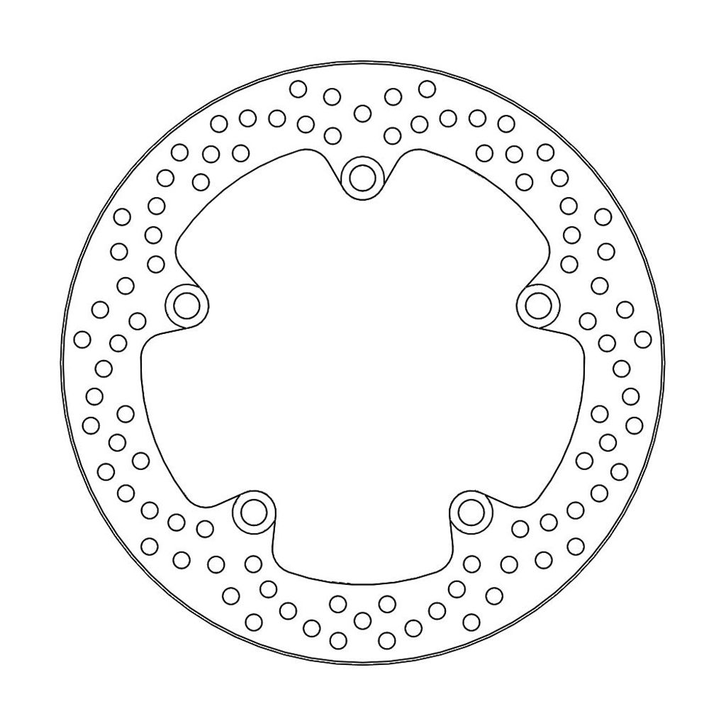 Moto-Master Bremsscheibe Halo hinten starr mit ABE