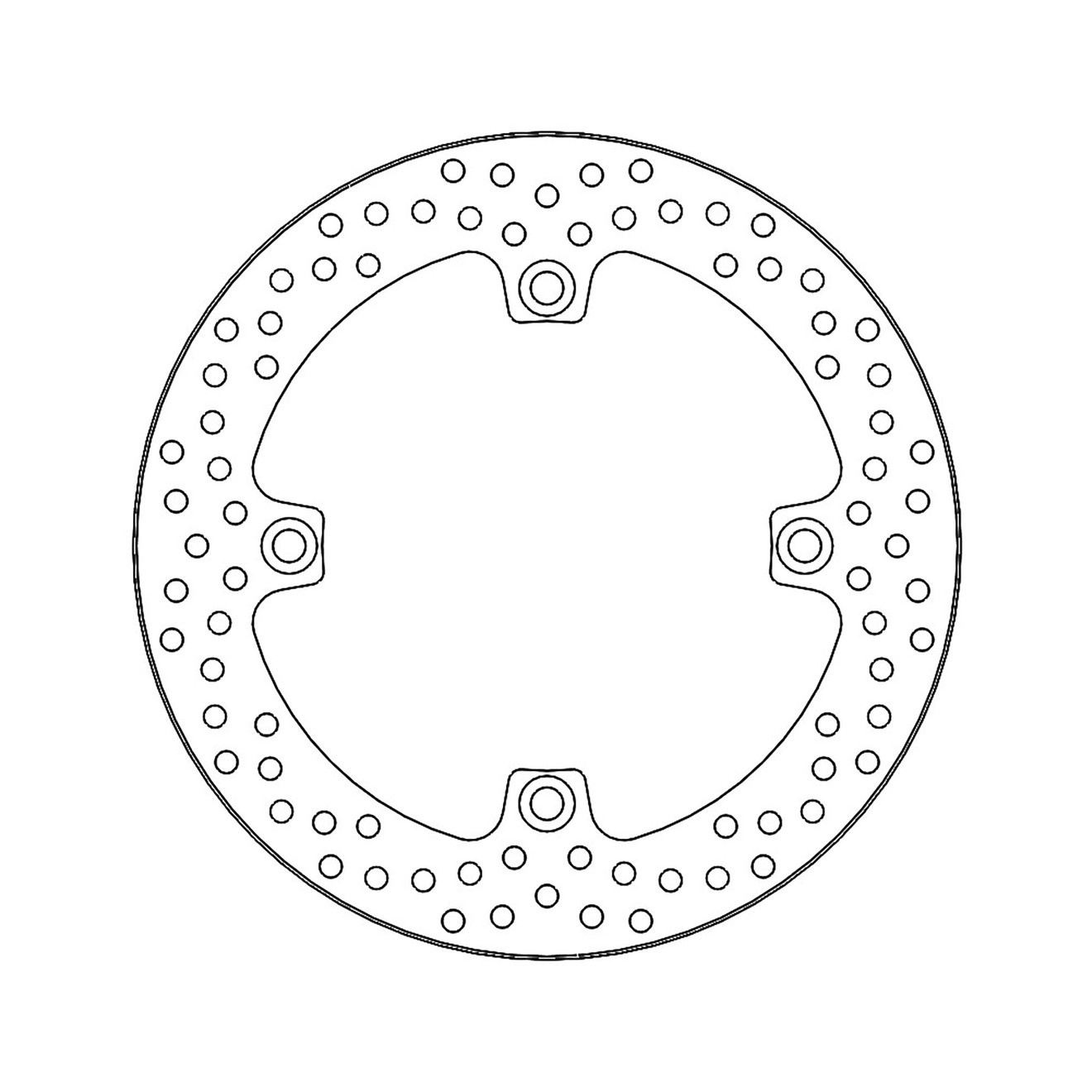 Moto-Master Bremsscheibe Halo hinten starr