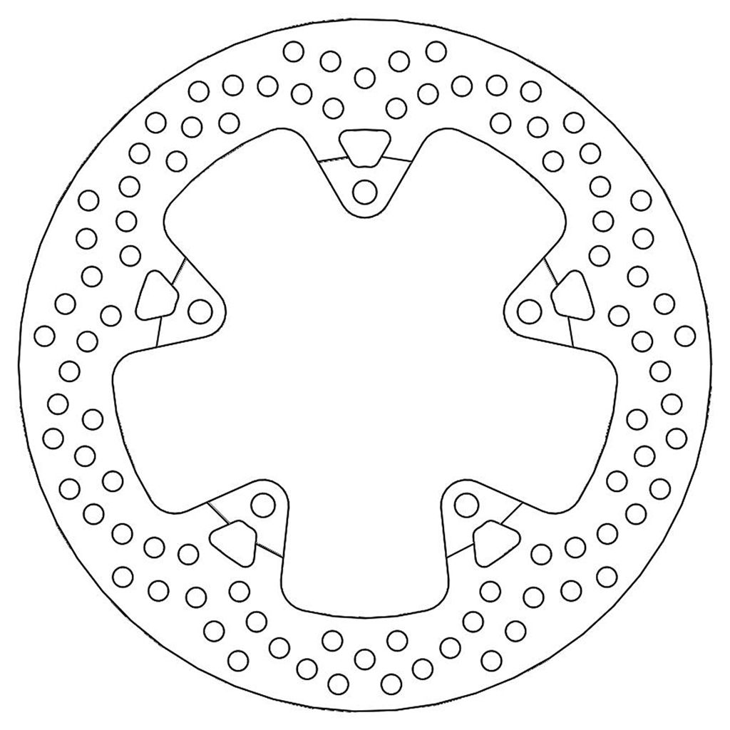 Moto-Master Bremsscheibe Halo hinten starr mit ABE