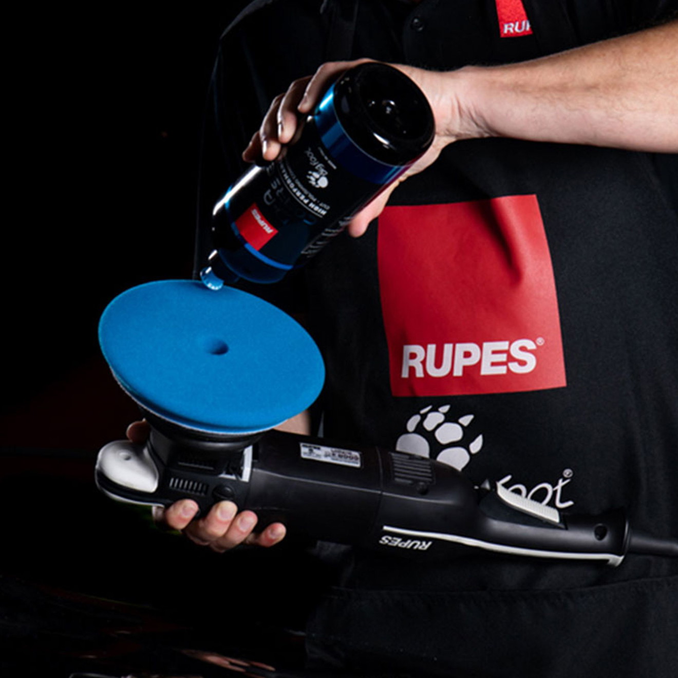 Pad Rupes 50mm D-A Coarse dur pentru polizare