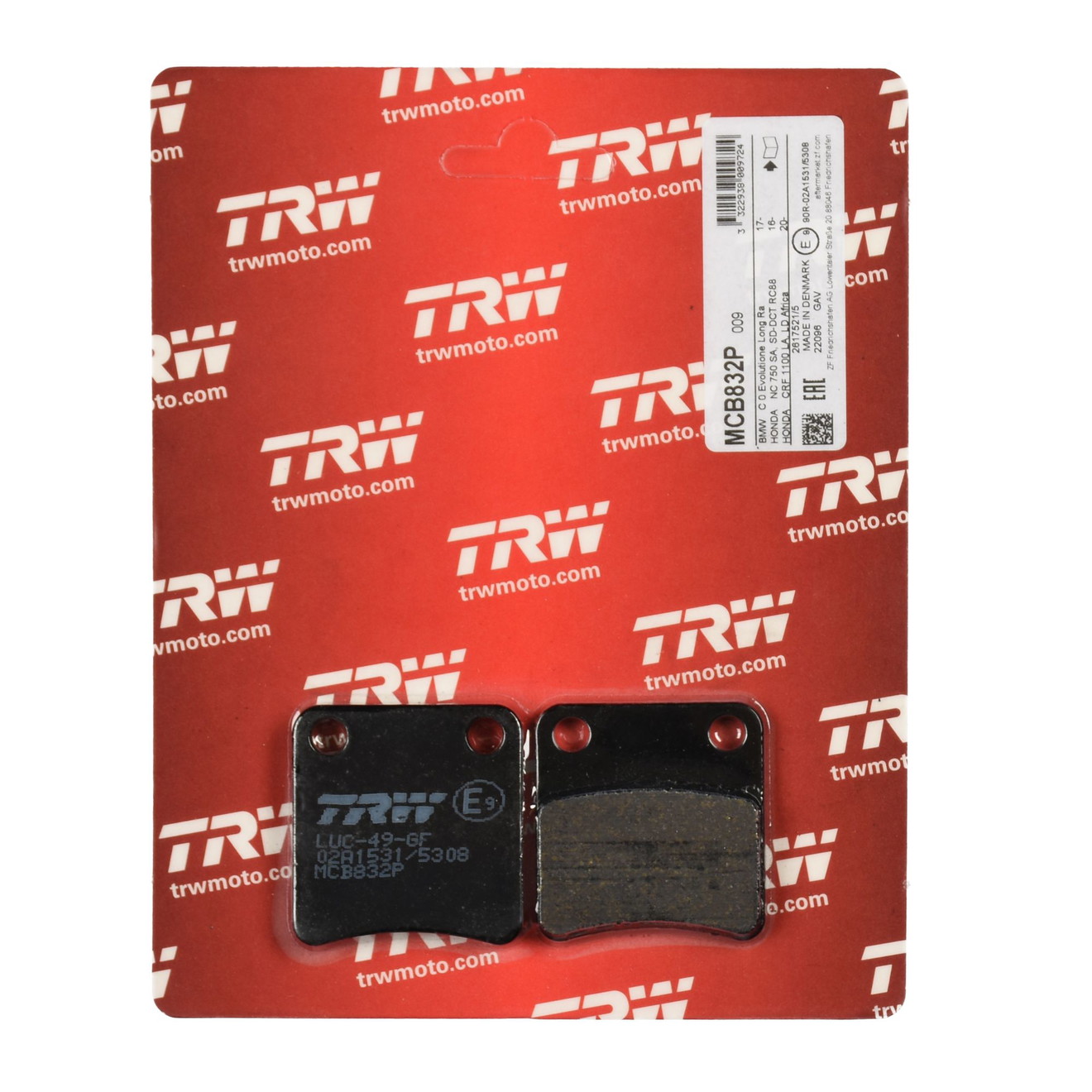 TRW Bremsbelag Parkbremse MCB832P