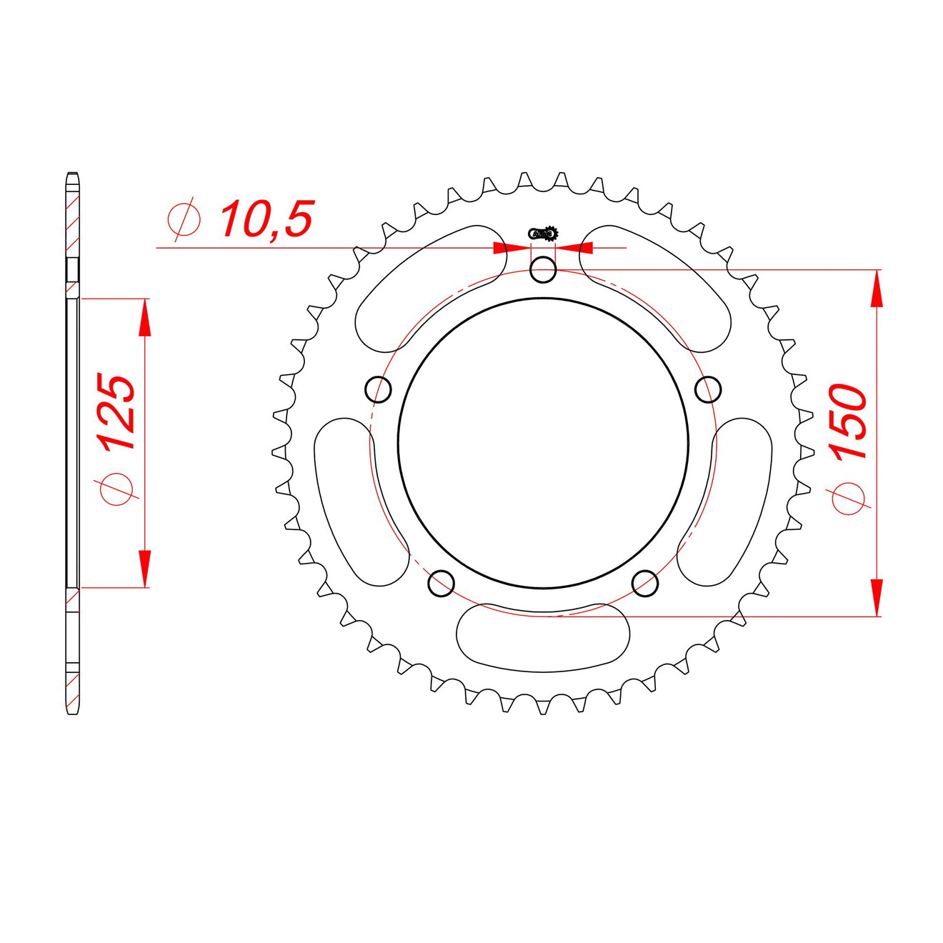 DID Kettensatz für Voge 500 R ABS 20-21 520 NZ