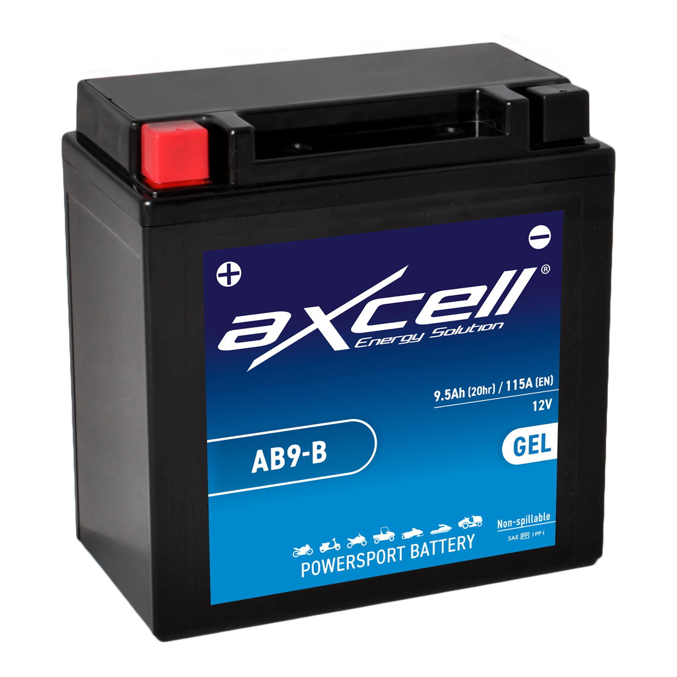 AXCELL Batterie 12V YB9-B GEL 50914