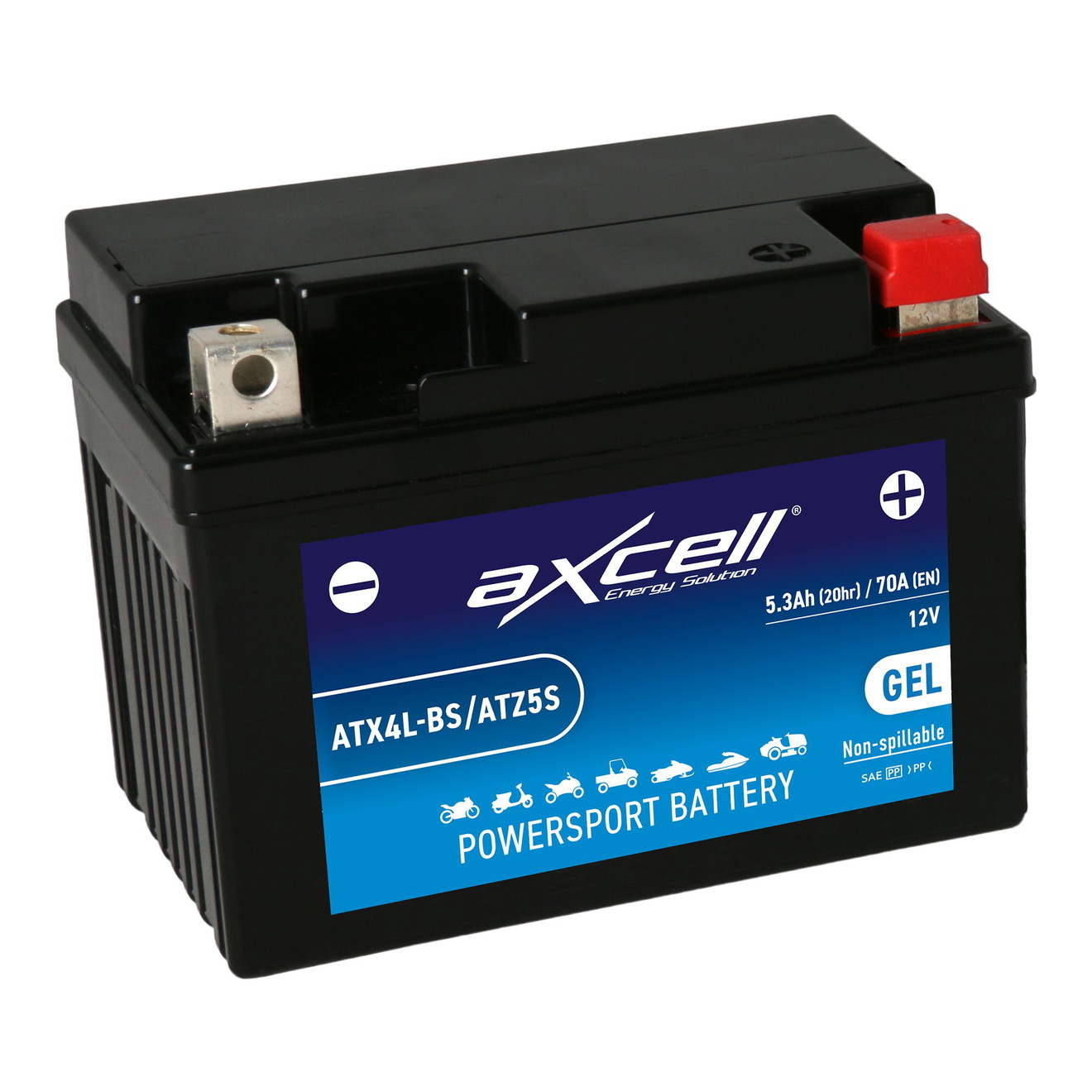 AXCELL Batterie 12V YTX4L-BS GEL High Capacity
