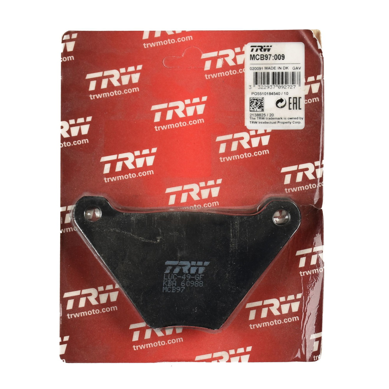 TRW Bremsbelag organisch MCB97