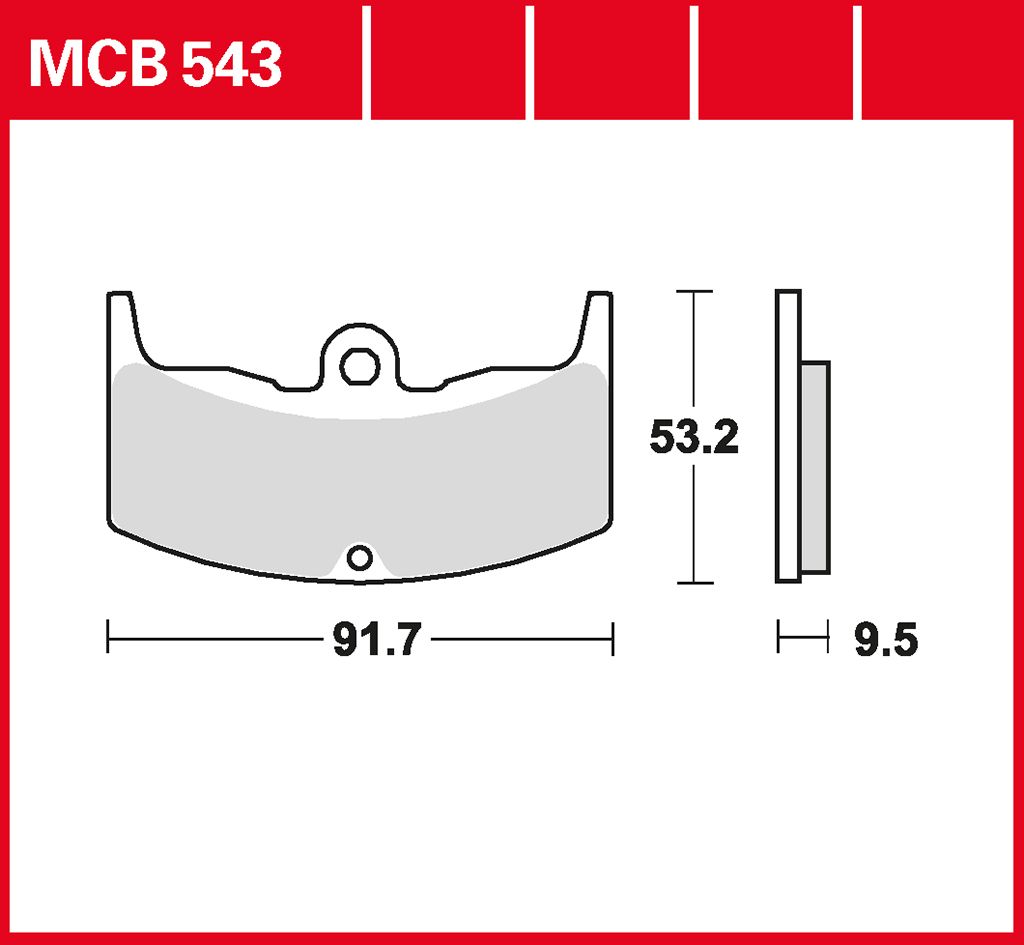 TRW Bremsbelag organisch MCB543