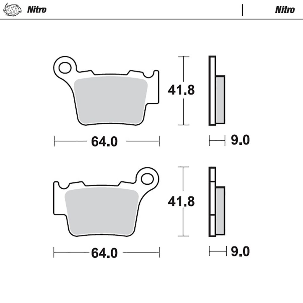 Moto-Master Bremsbelag Nitro ohne ABE