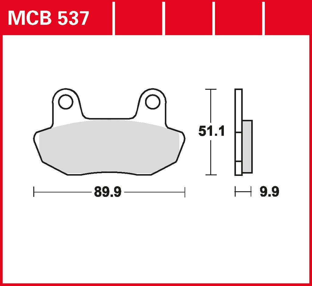 TRW Bremsbelag organisch MCB537