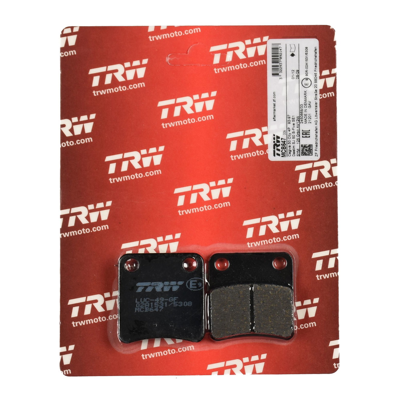 TRW Bremsbelag organisch MCB647