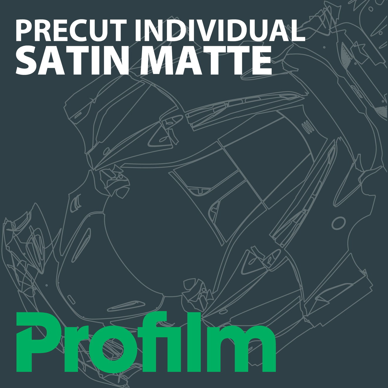 Profilm Custom PreCut Satin Matte Lackschutzfolie pro lfm