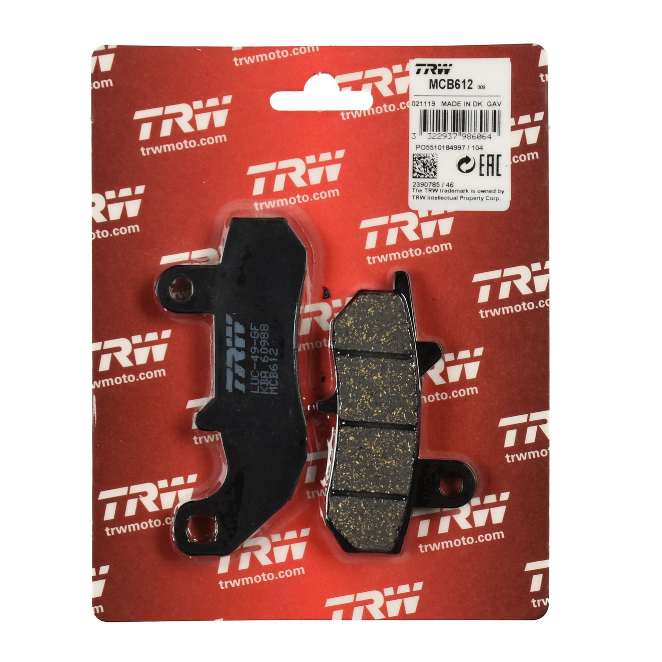 TRW Bremsbelag organisch MCB612