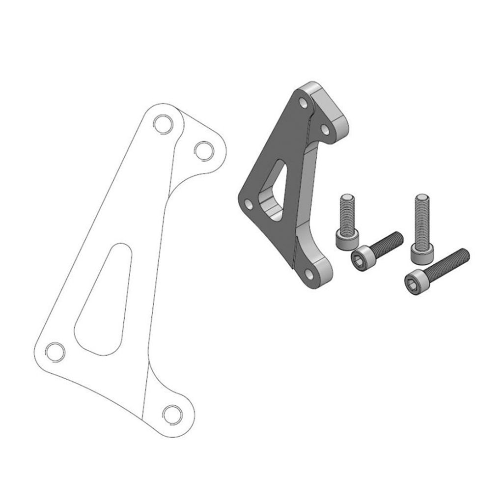 Moto-Master Bremssattel-Adapter Supermoto Racing Adapter 320 mm Ø