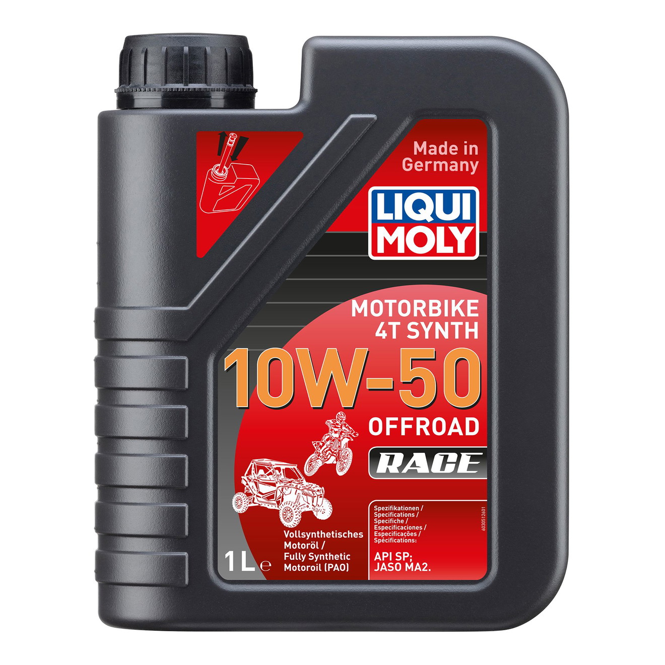LIQUI MOLY Motoröl Motorbike 4T Synth 10W-50 Offroad Race 1l