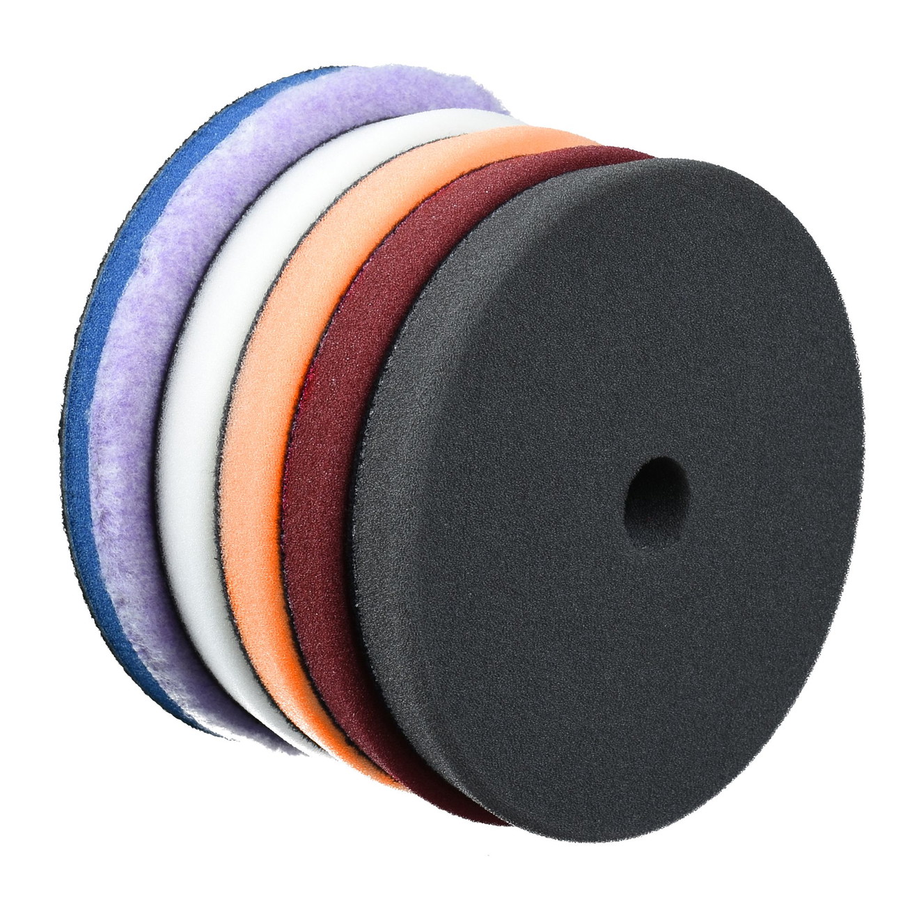 DP Pro Polierpads 125mm Therminator Action-Pack Hybrid Wool bis Finish 5er Set