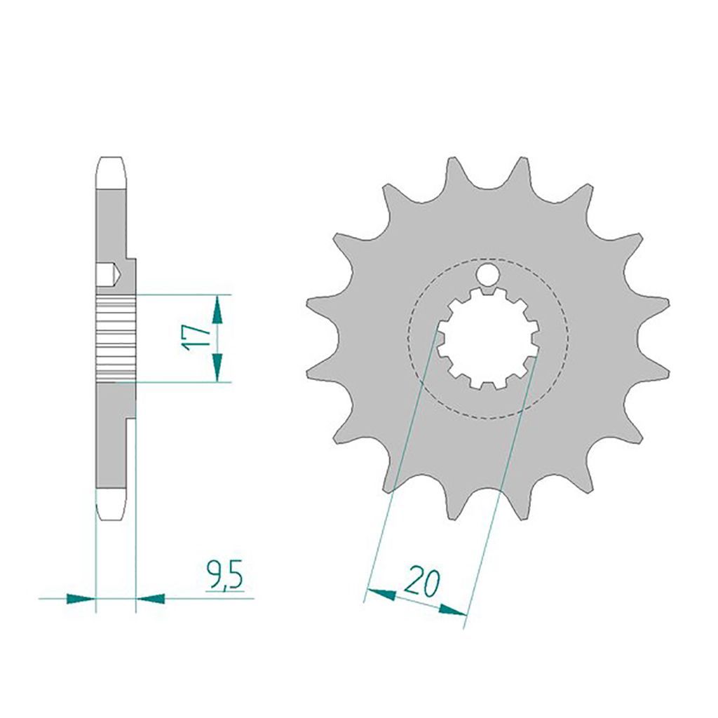 AFAM Ritzel #428 03- 12 Zähne