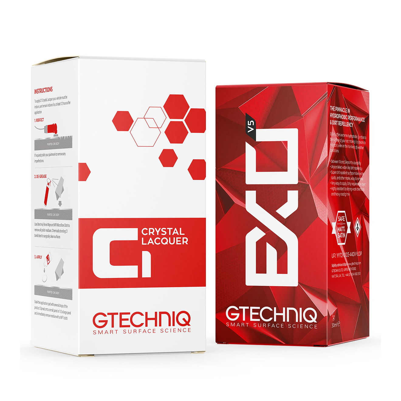 Gtechniq Keramische Bescherming voor Oldtimers, Matte Lak Crystal Lacquer C1 + EXOv5 100ml