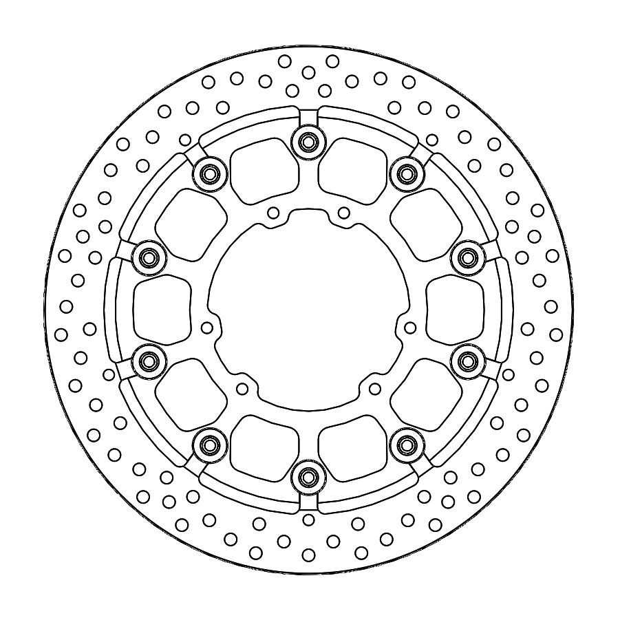 Moto-Master Bremsscheibe Halo T-Floater Supermoto Racing 300
