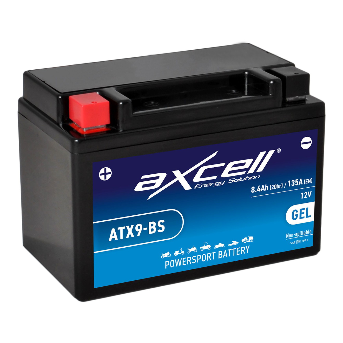 AXCELL Batterie 12V YTX9-BS GEL 50812