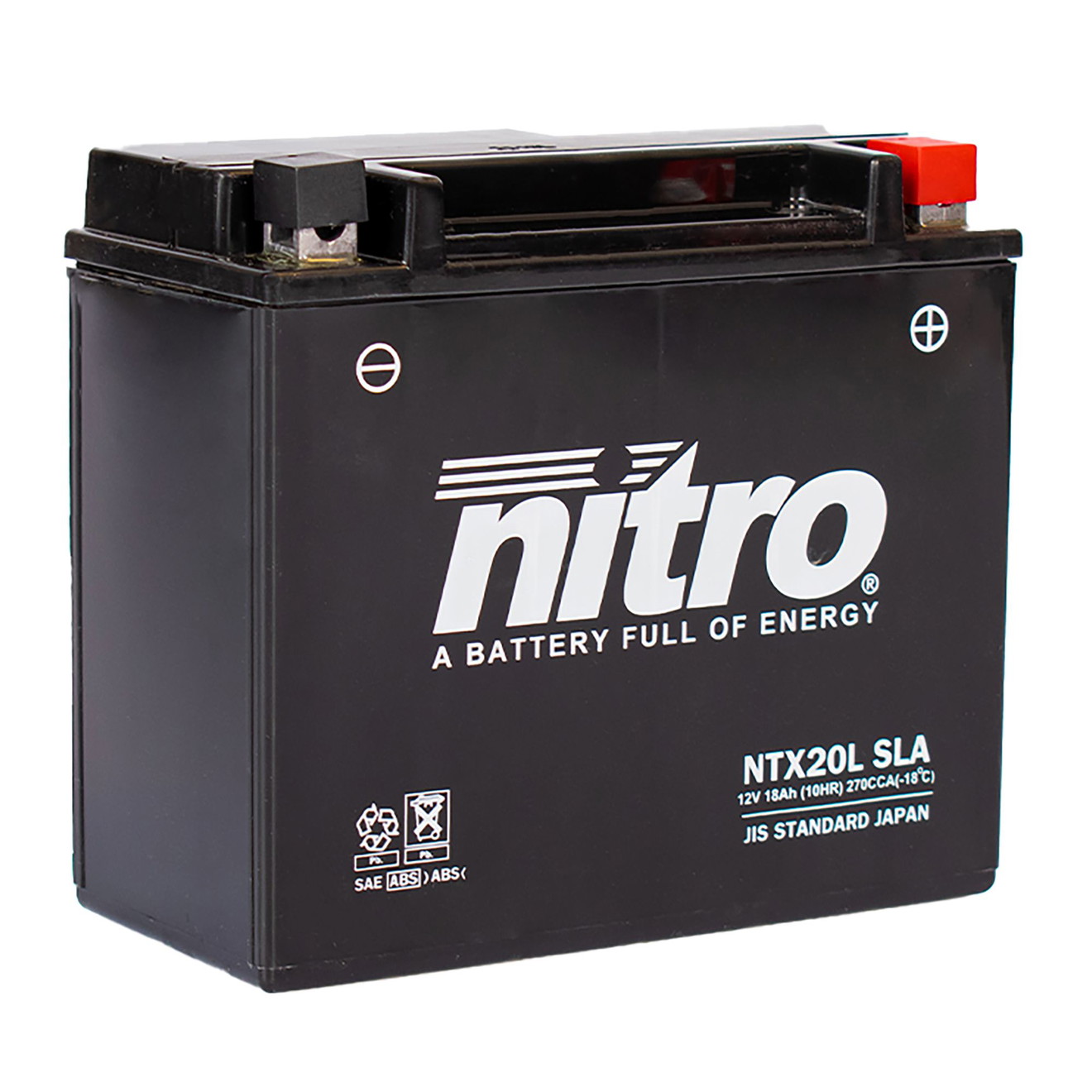 Nitro Batterie 12V 18AH YTX20L-BS Gel 51891