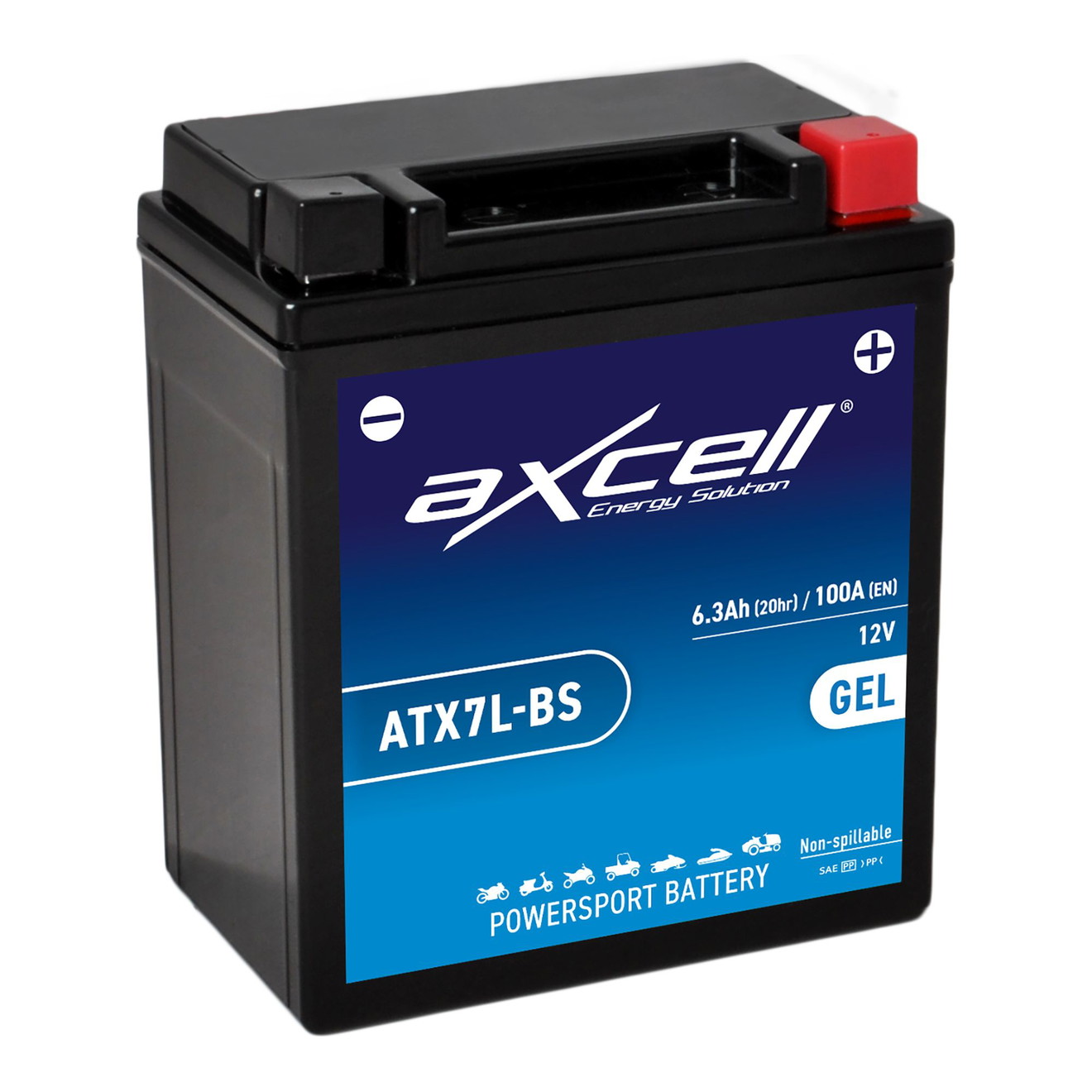 AXCELL Batterie 12V YTX7L-BS GEL 50614