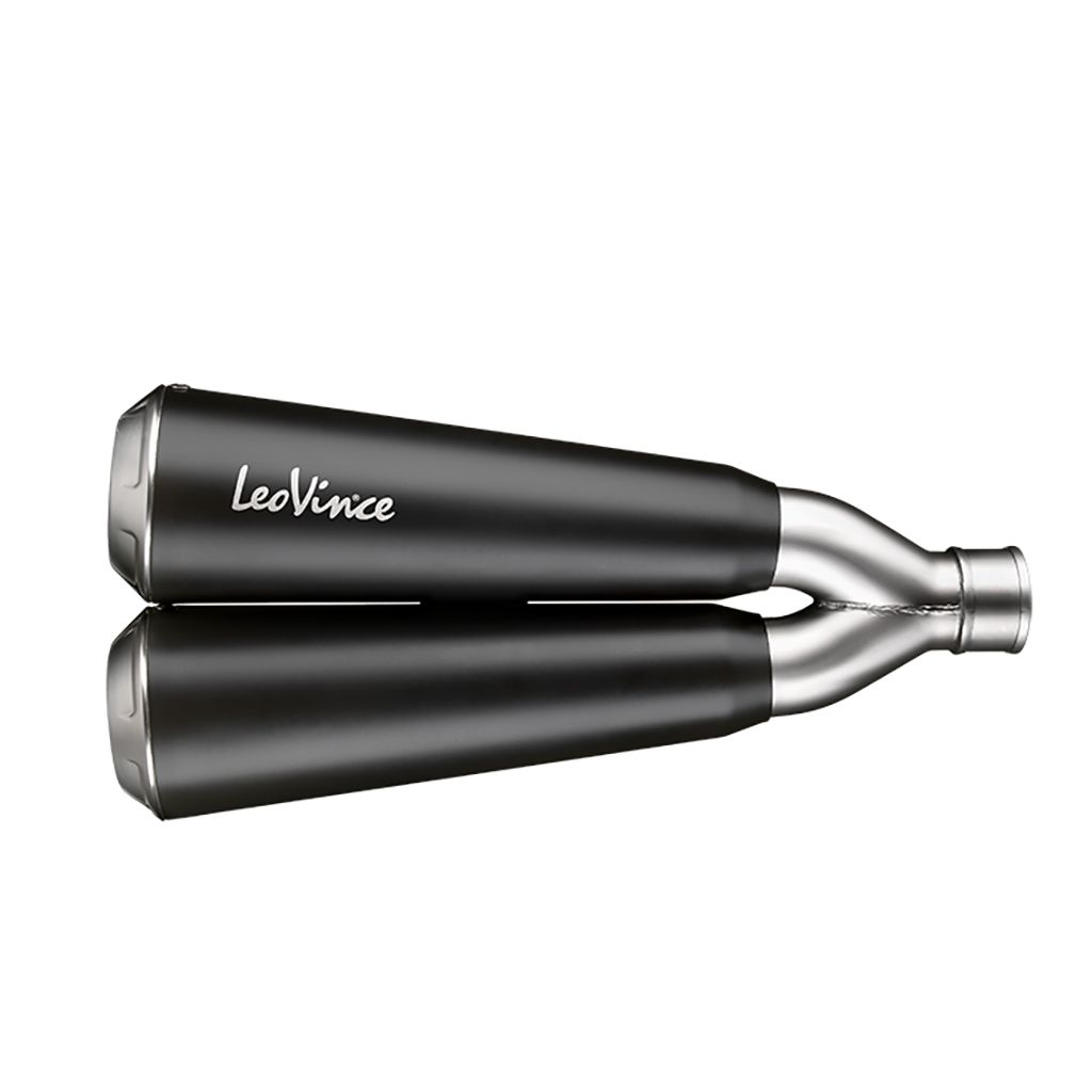 LeoVince Auspuff GP Duals Slip-On schwarz