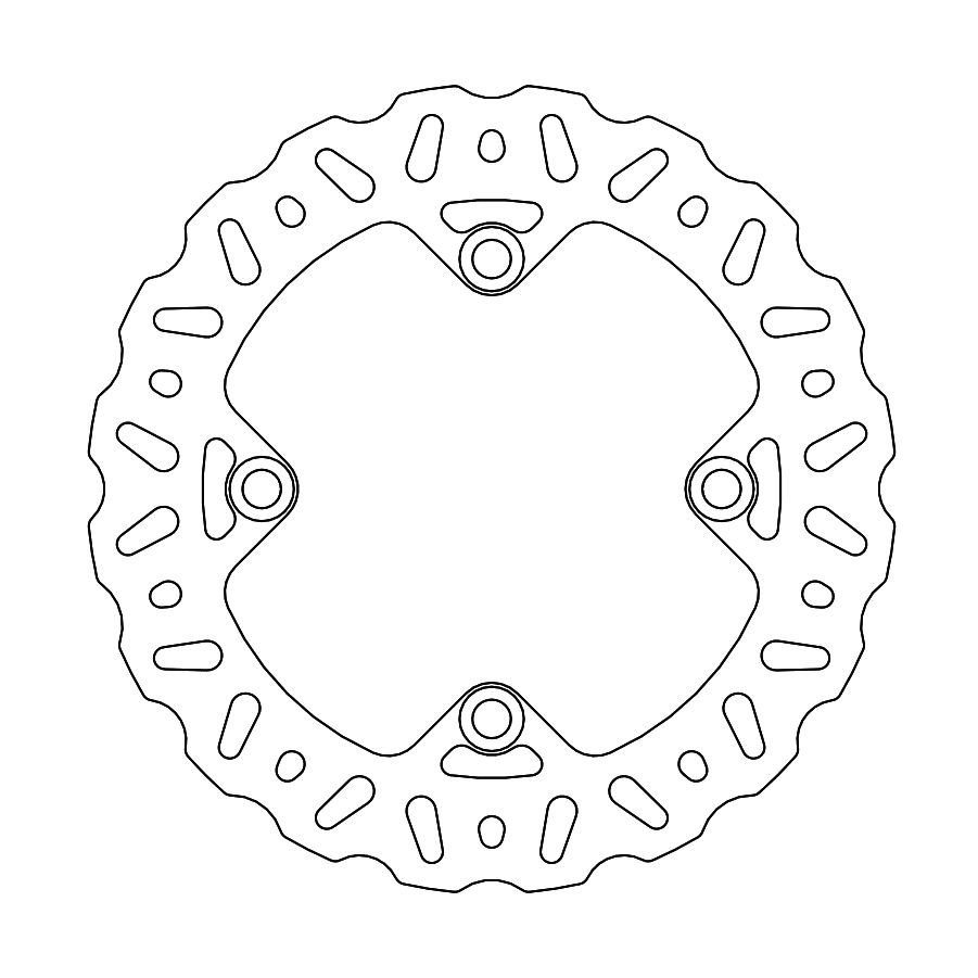Moto-Master Bremsscheibe Nitro ATV hinten starr