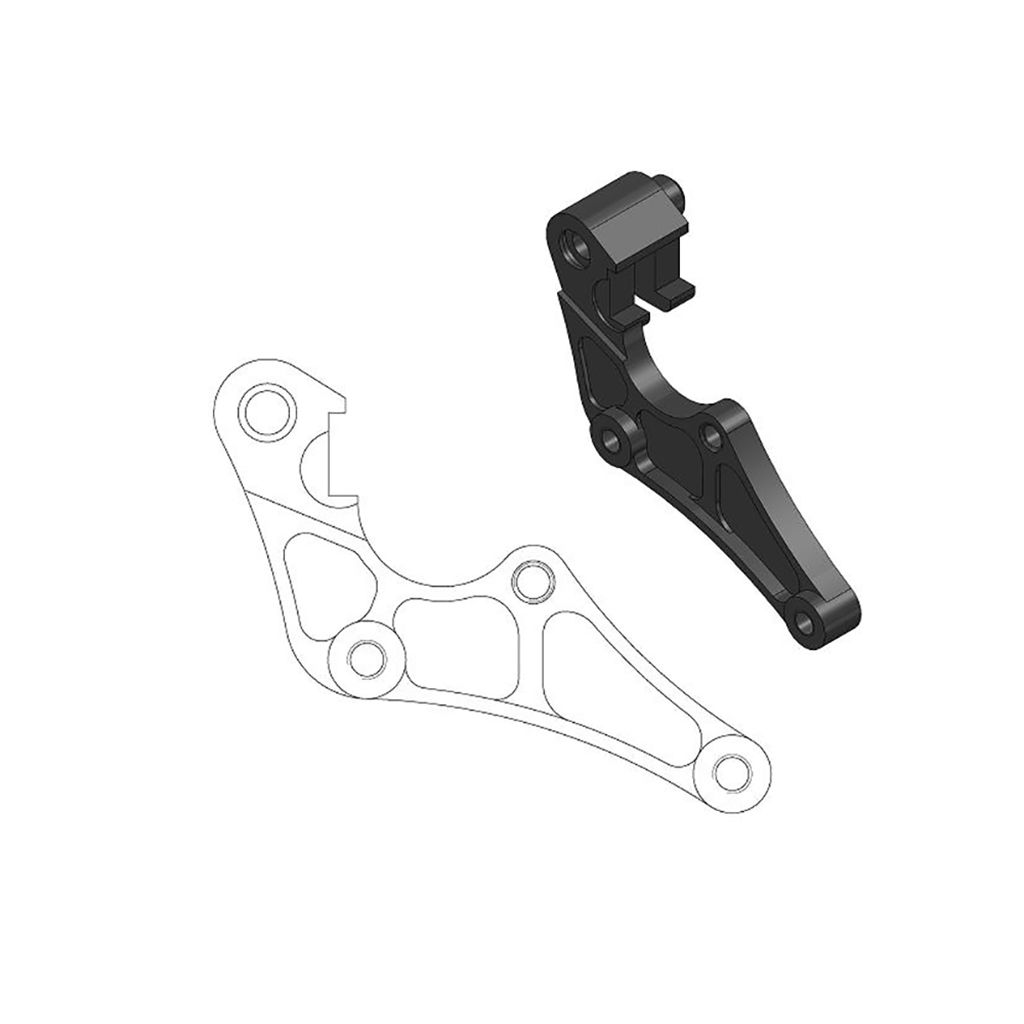 Moto-Master Bremssattel-Adapter Supermoto Street Adapter 320 mm Ø