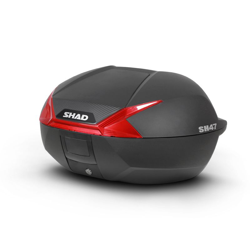 SHAD Topcase SH47 Reflektor Rot mit Trägerplatte