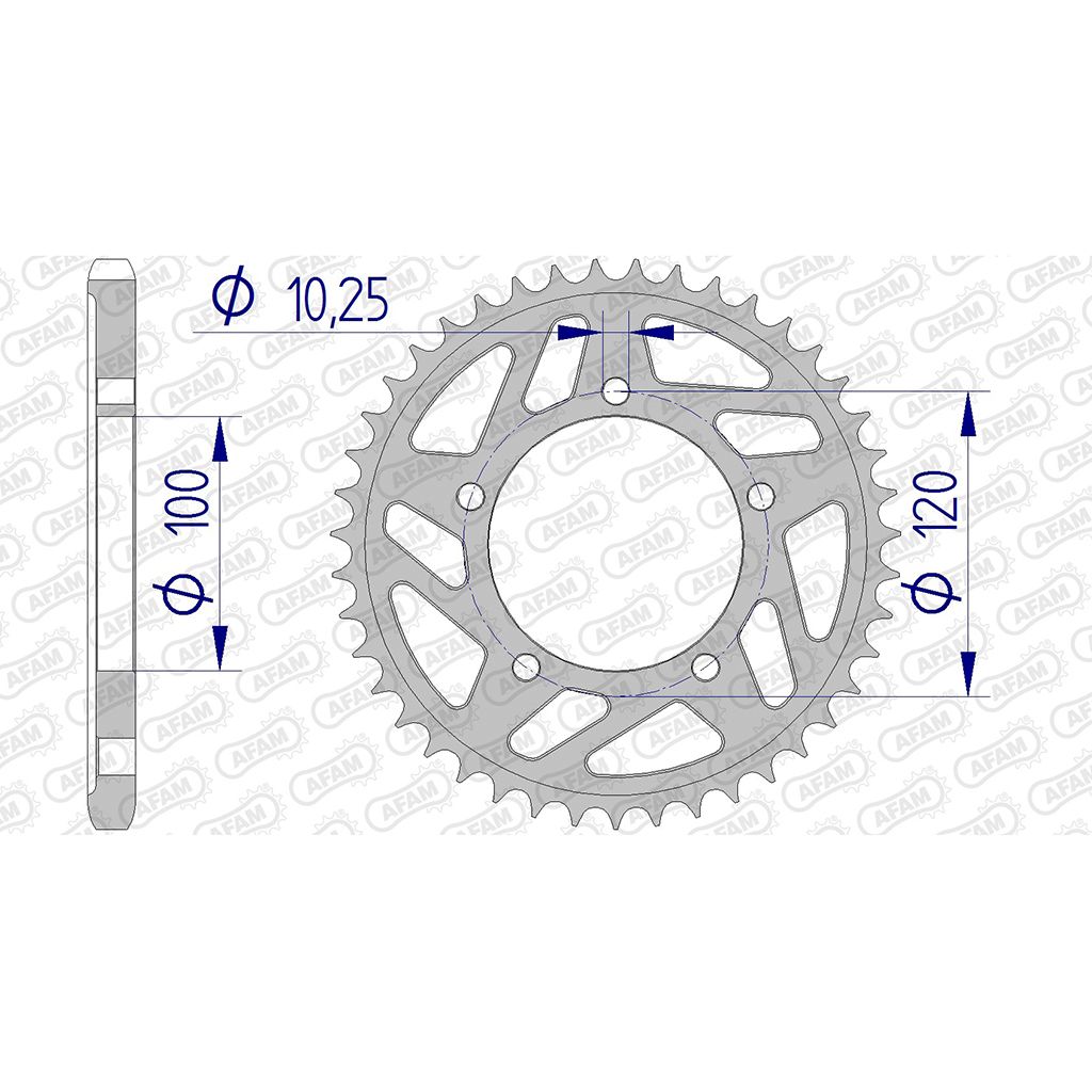 AFAM Kettenrad ALU #525 40 Zähne
