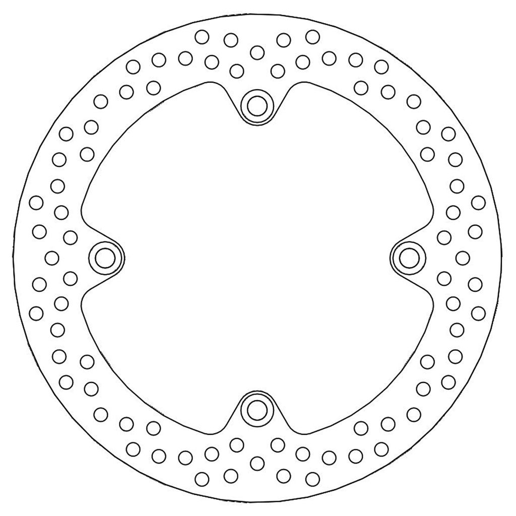 Moto-Master Bremsscheibe Halo hinten starr mit ABE