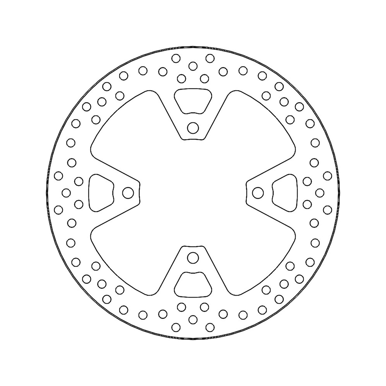 Moto-Master Bremsscheibe Halo hinten starr