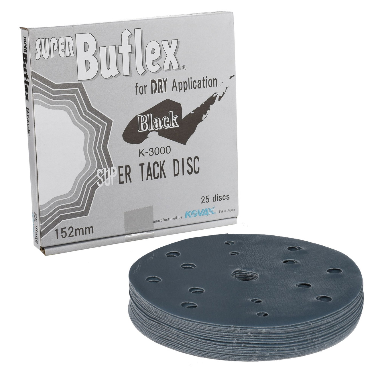 KOVAX Buflex Dry Super Tack K3000 Schleifscheibe 150mm 25 Stuks