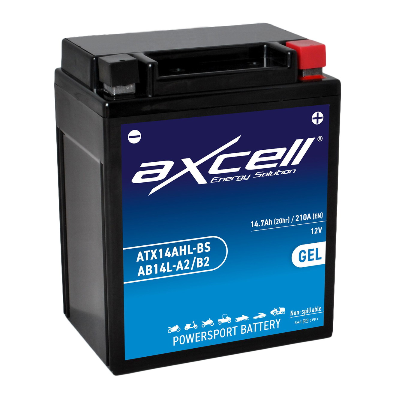 AXCELL Batterie 12V YB14L-A2 GEL 51411