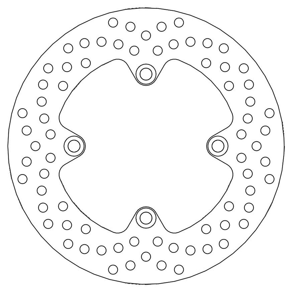 Moto-Master Bremsscheibe Halo hinten starr mit ABE