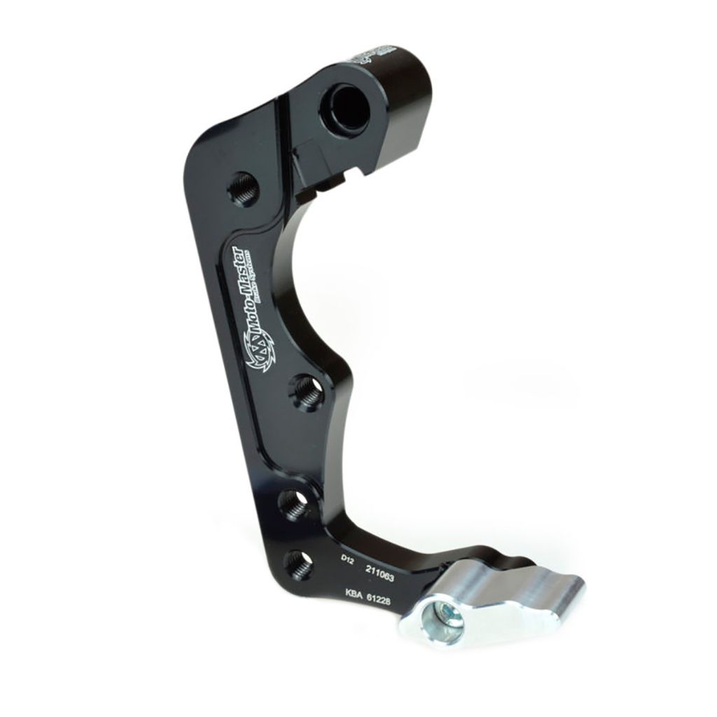 Moto-Master Bremssattel-Adapter Oversize Factory 260mm Ø schwarz mit Skidplat