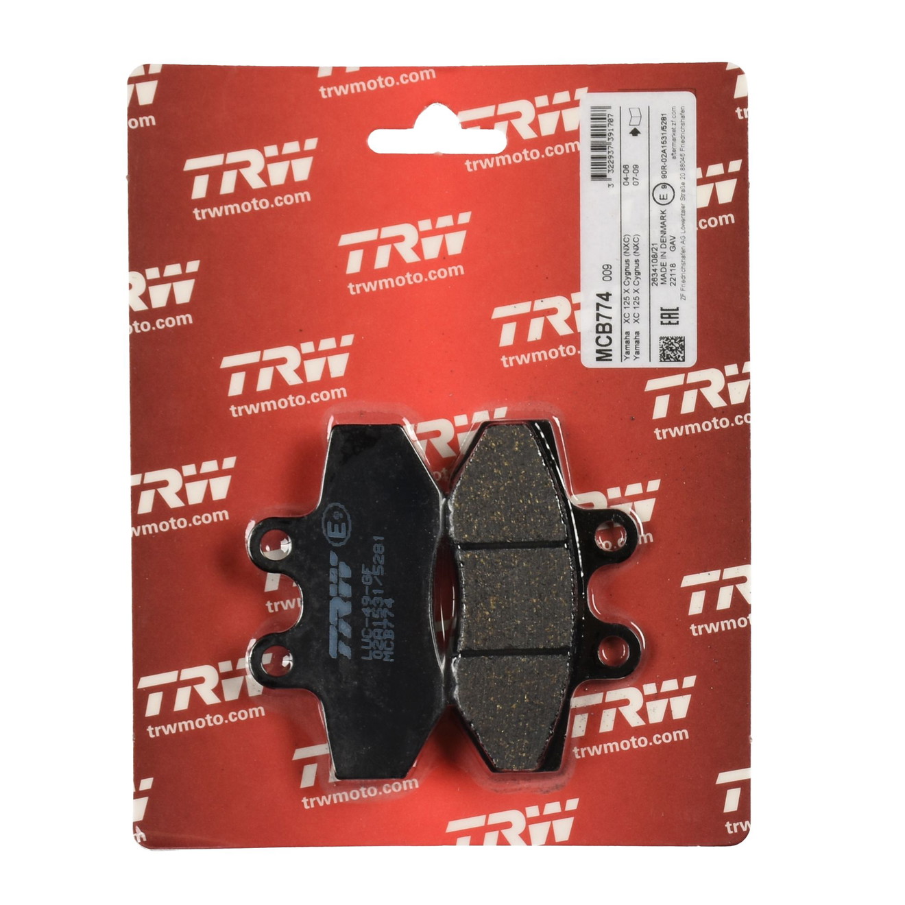 TRW Bremsbelag organisch MCB774