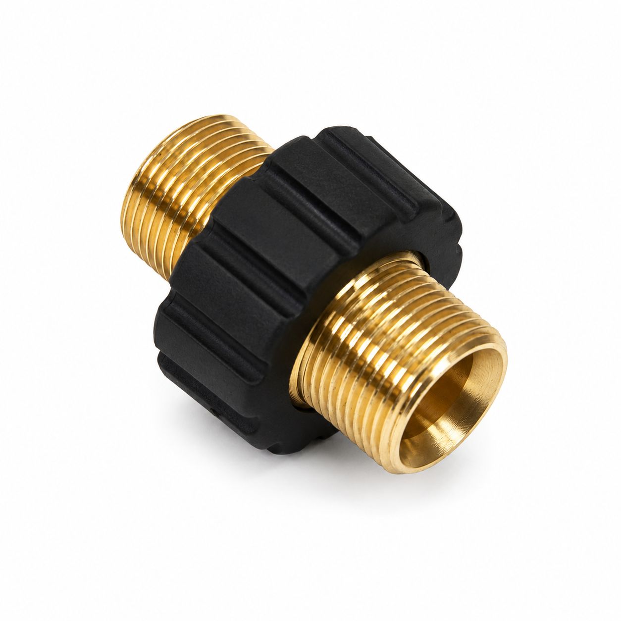 Slangadapter M22 AG met rubberen mantel voor slangverlenging