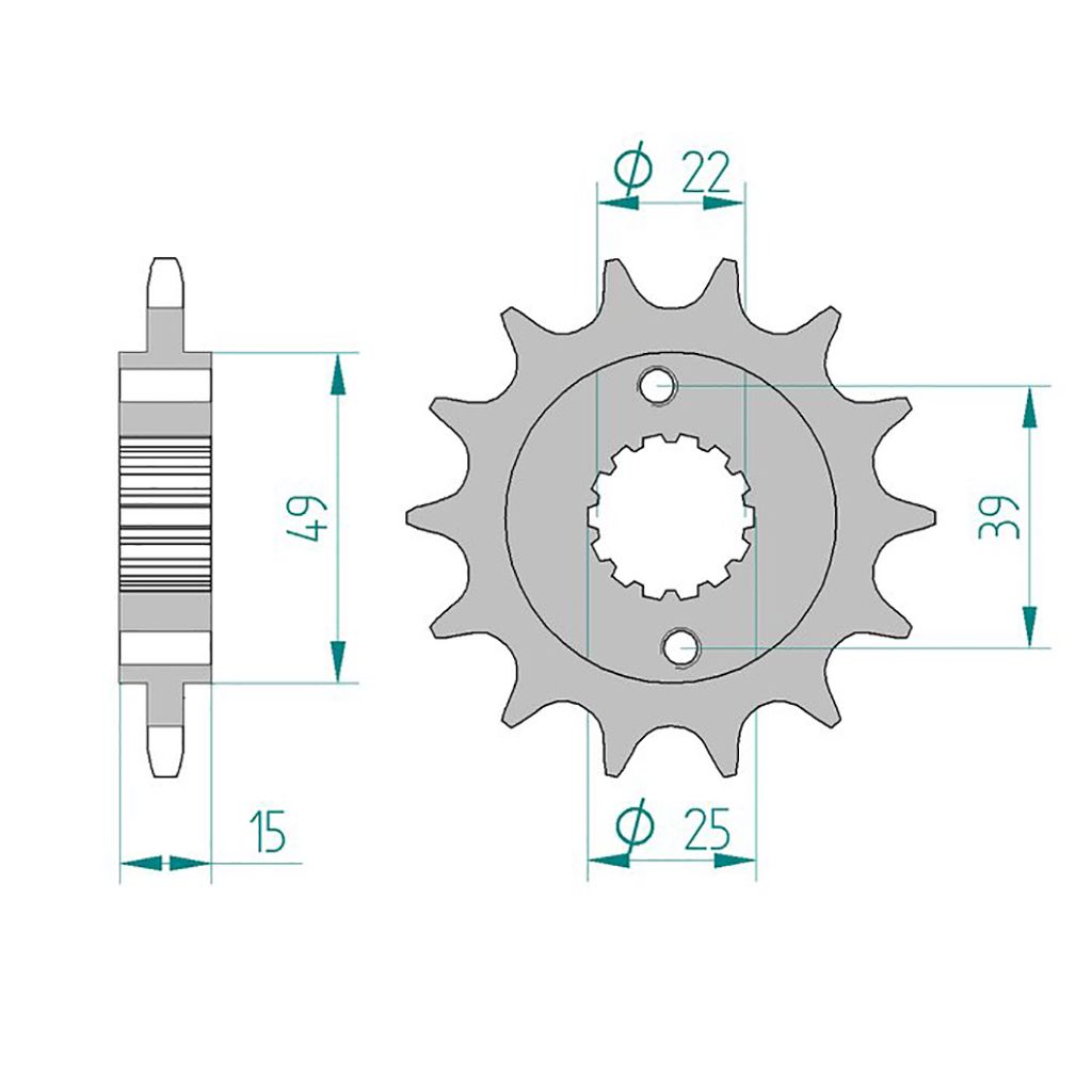 Esjot Ritzel 76300-16 #520 16 Zähne