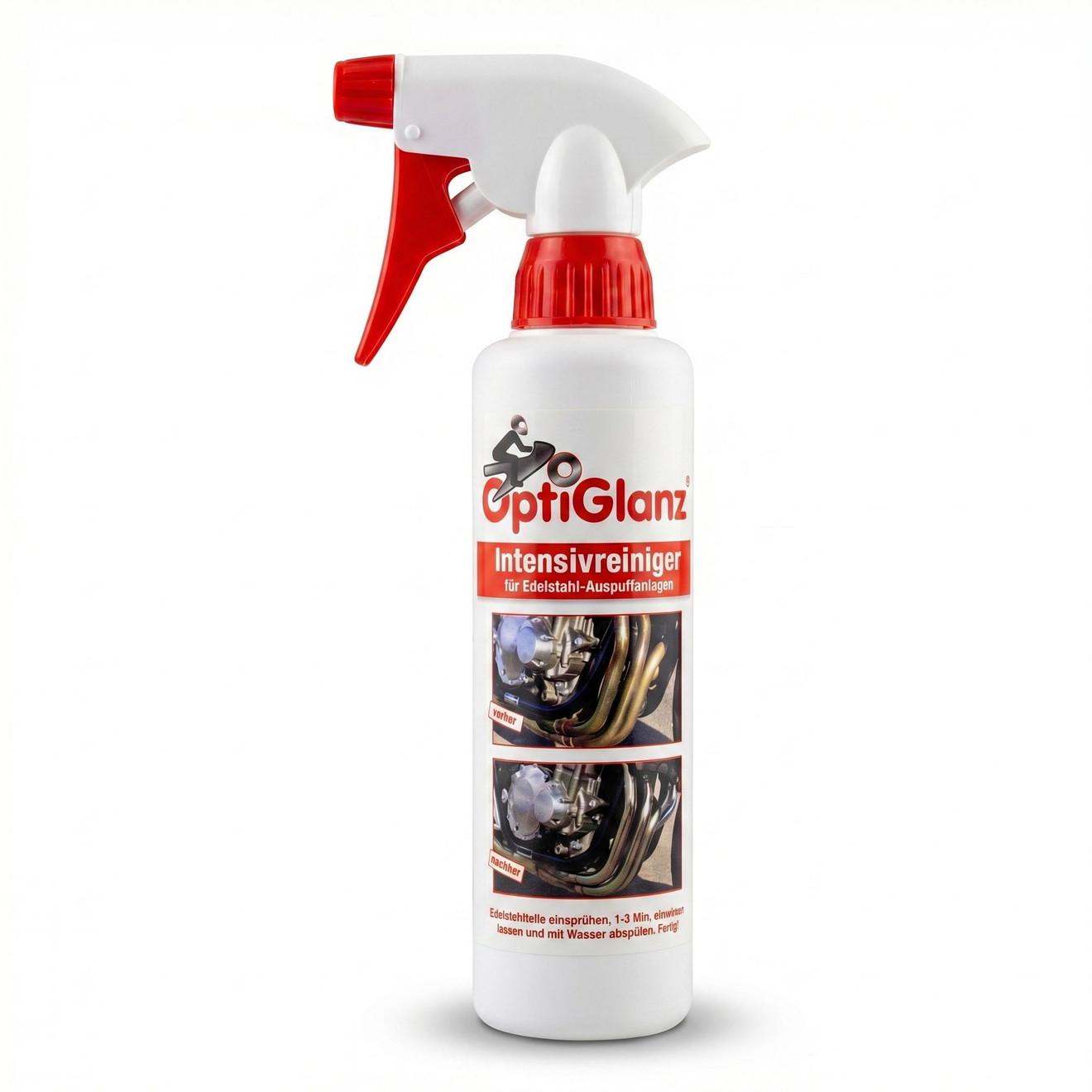 Optiglanz RVS Reiniger Motorfiets, Auto, Uitlaatsystemen 250ml